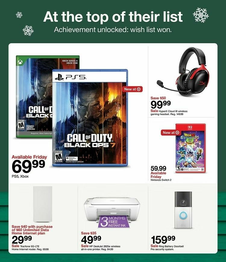 Target Weekly Ad from November 9