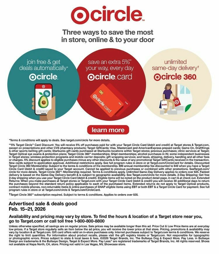 Target Weekly Ad from February 15