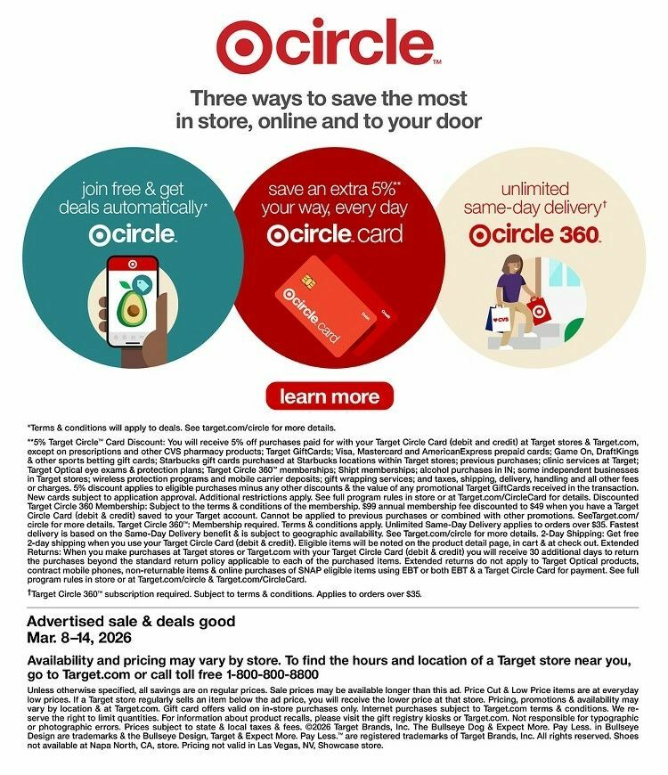 Target Weekly Ad from March 8