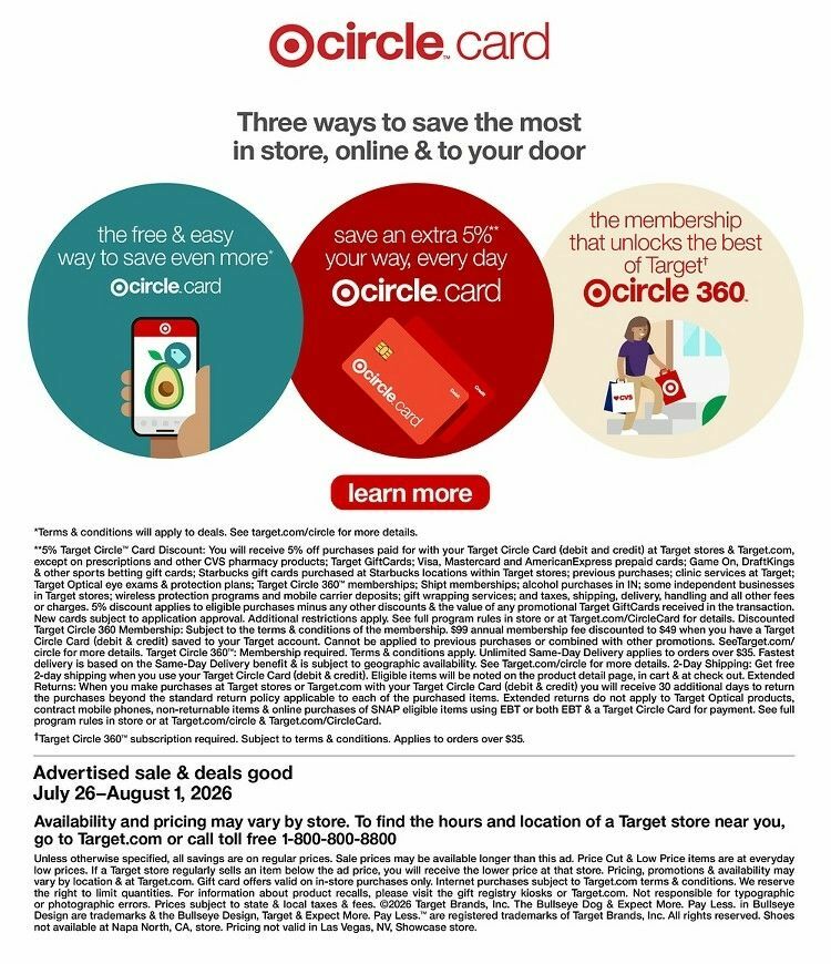 Target Weekly Ad from July 26