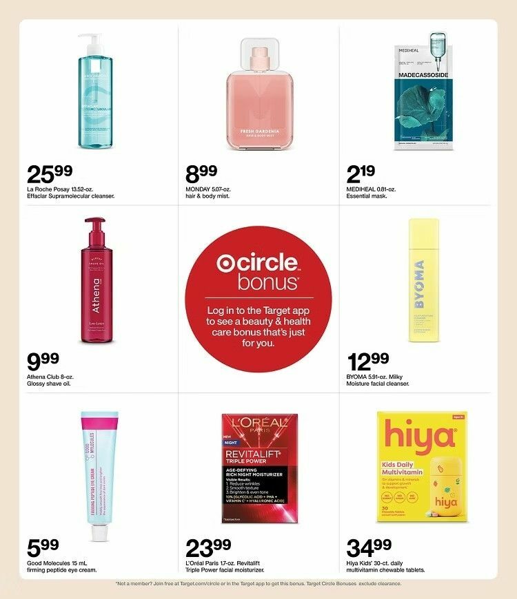 Target Weekly Ad from August 2