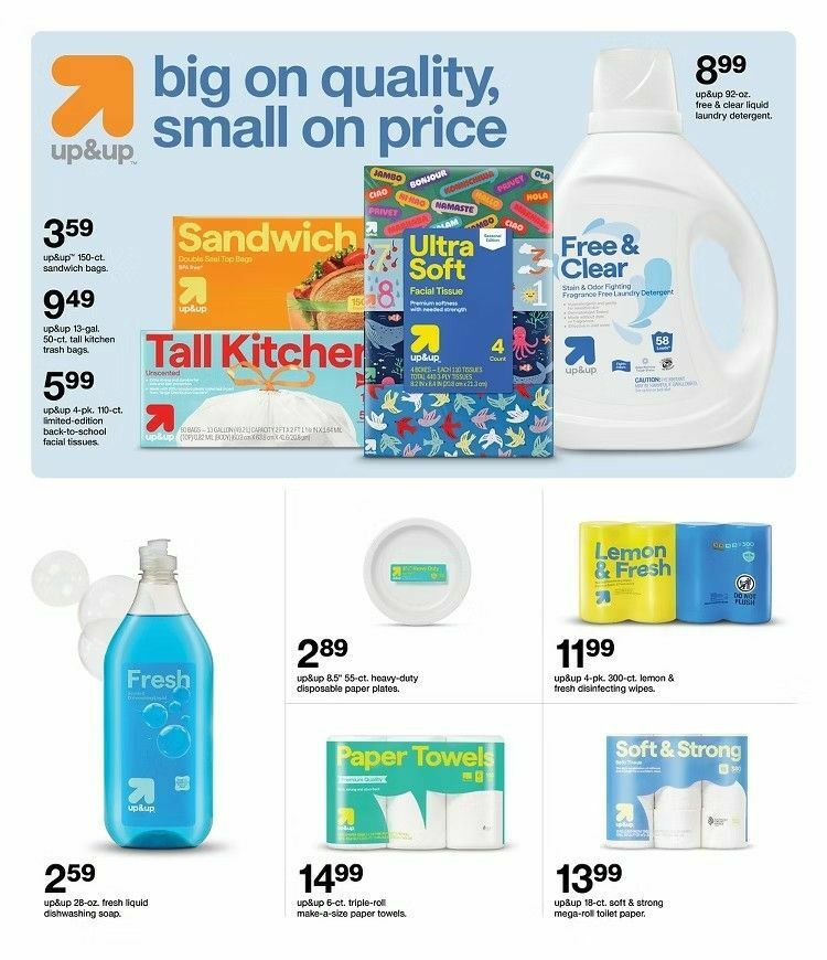 Target Weekly Ad from August 2