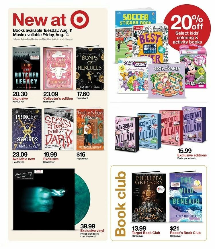 Target Weekly Ad from August 9