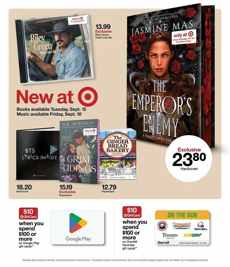 Target Weekly Ad from September 13