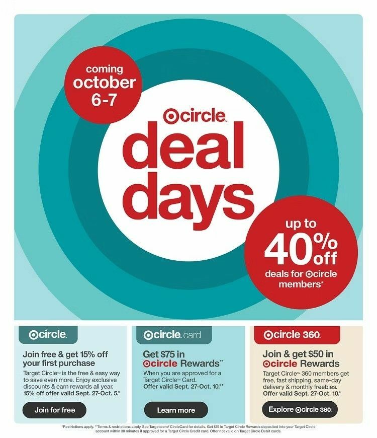 Target Weekly Ad from September 27