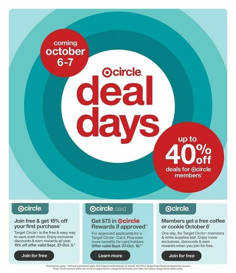 Target Weekly Ad from October 4