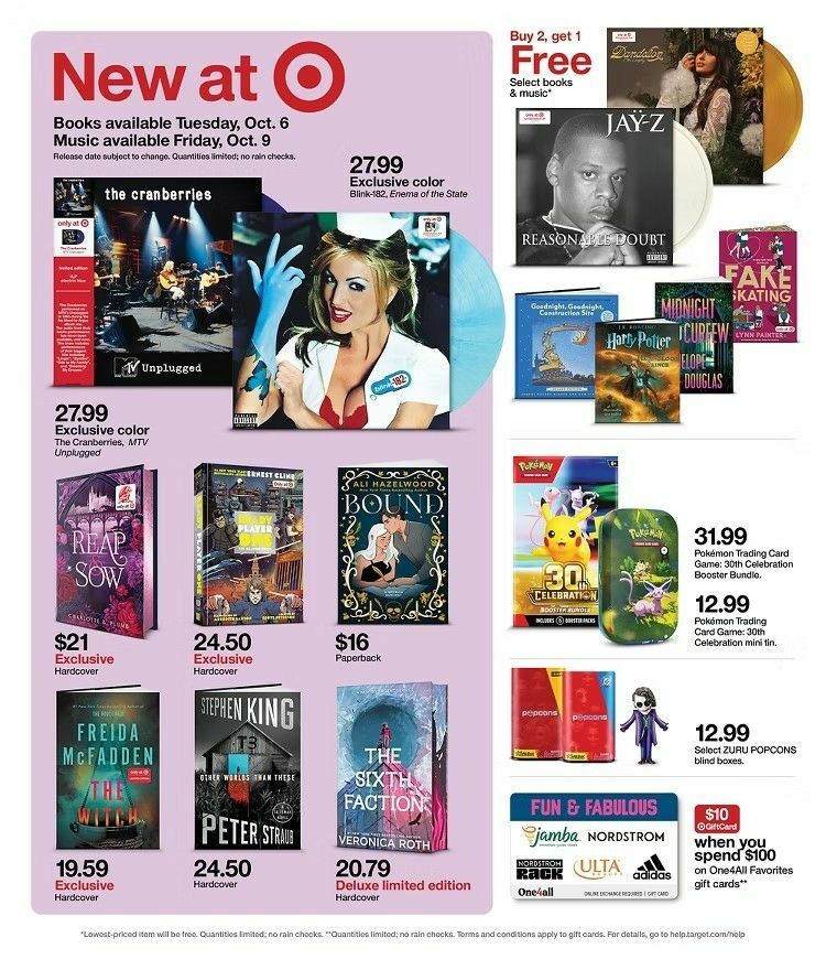 Target Weekly Ad from October 4