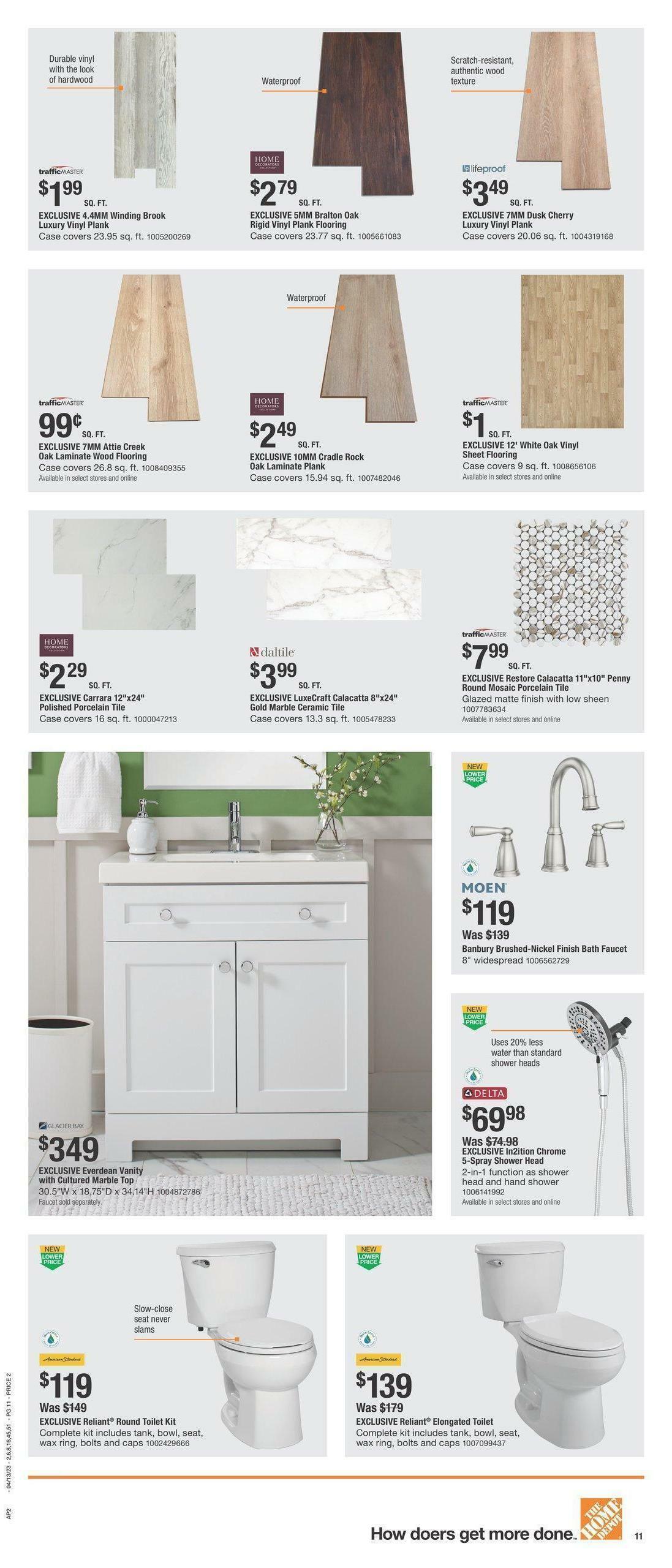 The Home Depot Weekly Ad from April 13