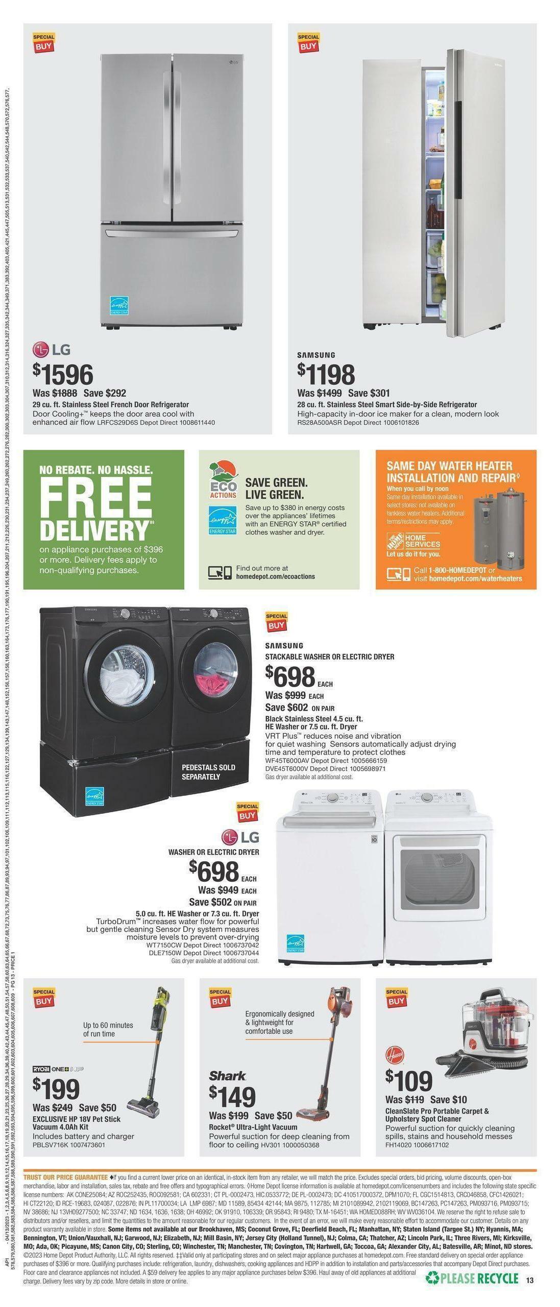 The Home Depot Weekly Ad from April 13