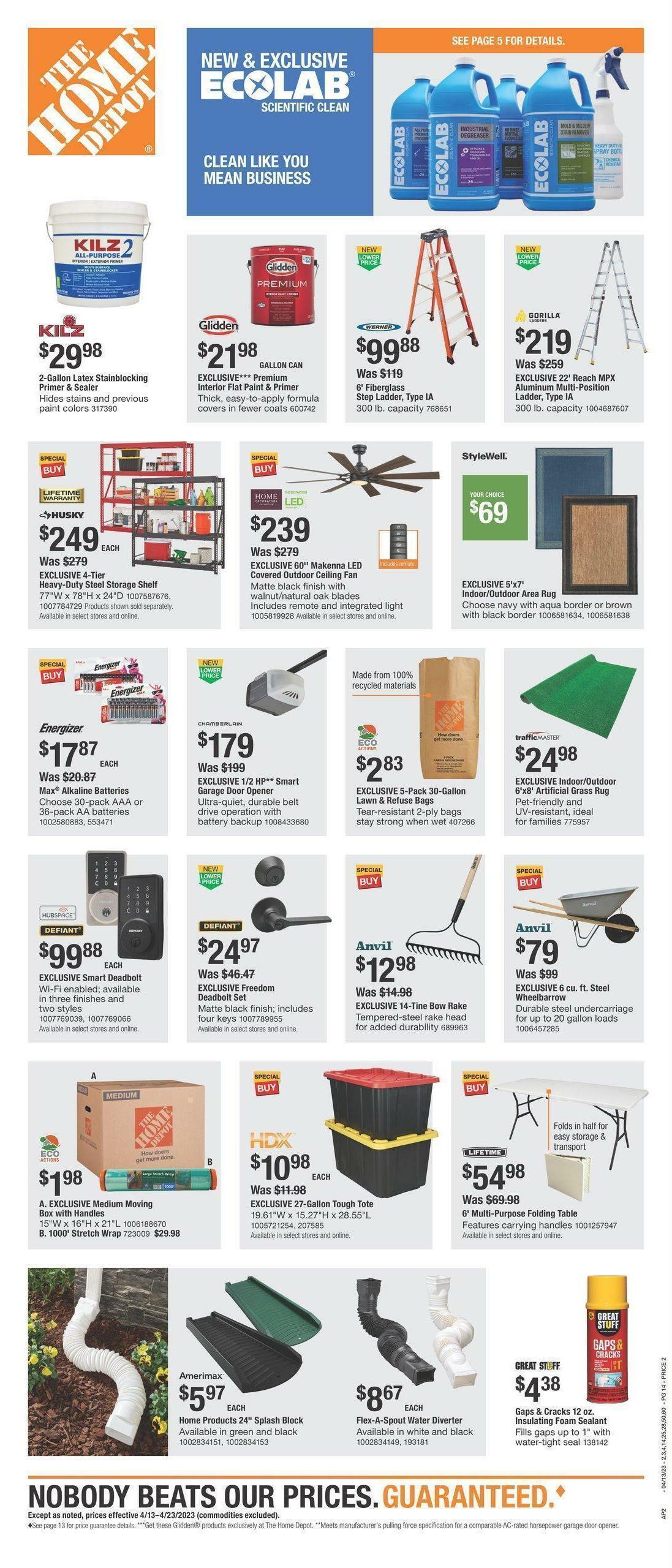 The Home Depot Weekly Ad from April 13