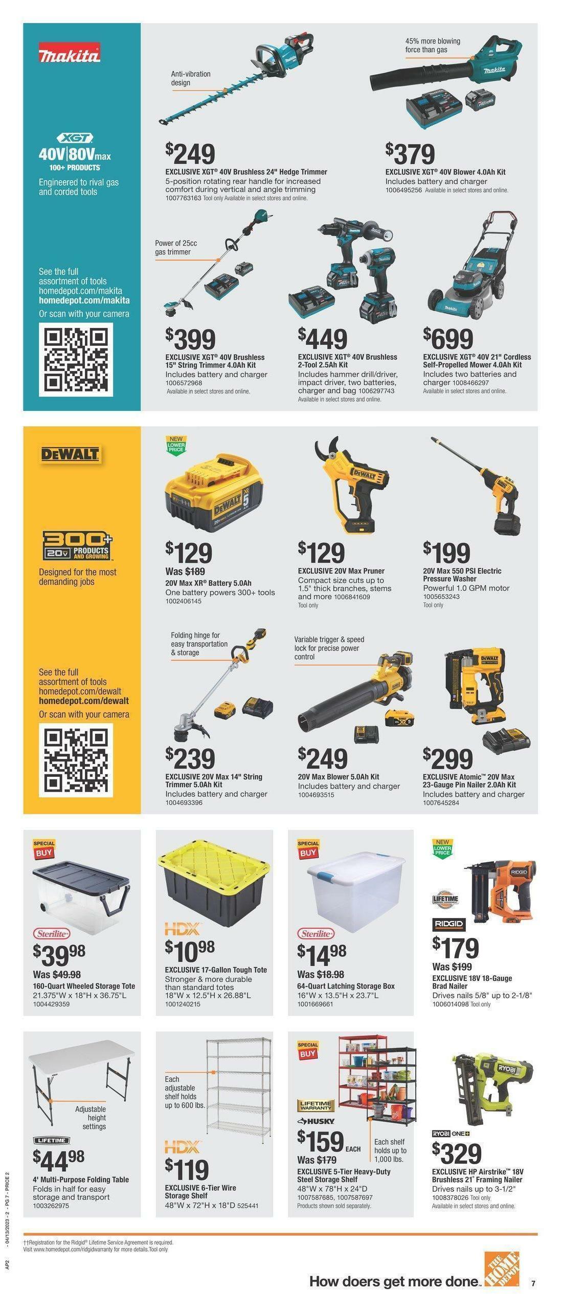 The Home Depot Weekly Ad from April 13