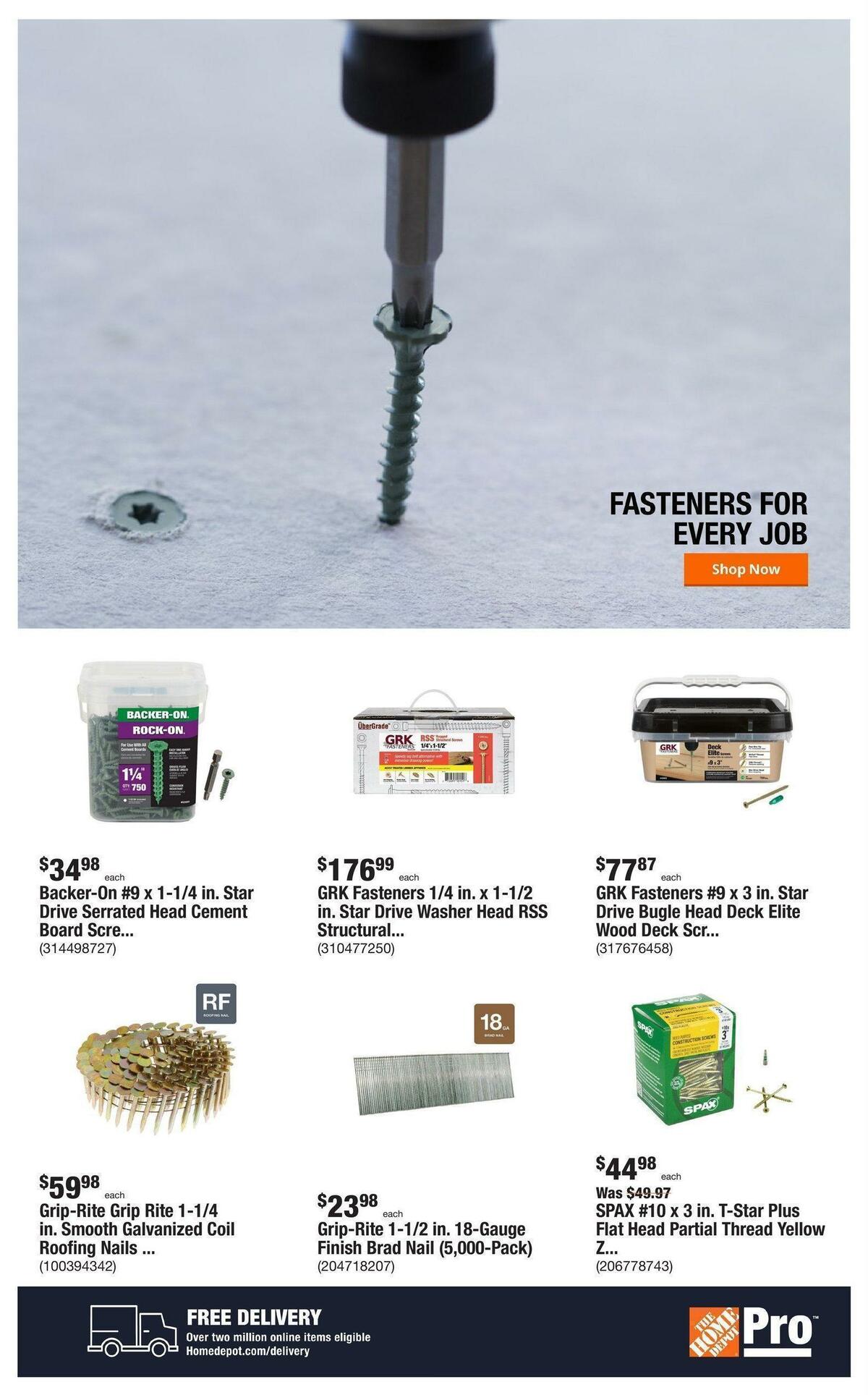 The Home Depot PRO Weekly Ad from April 17