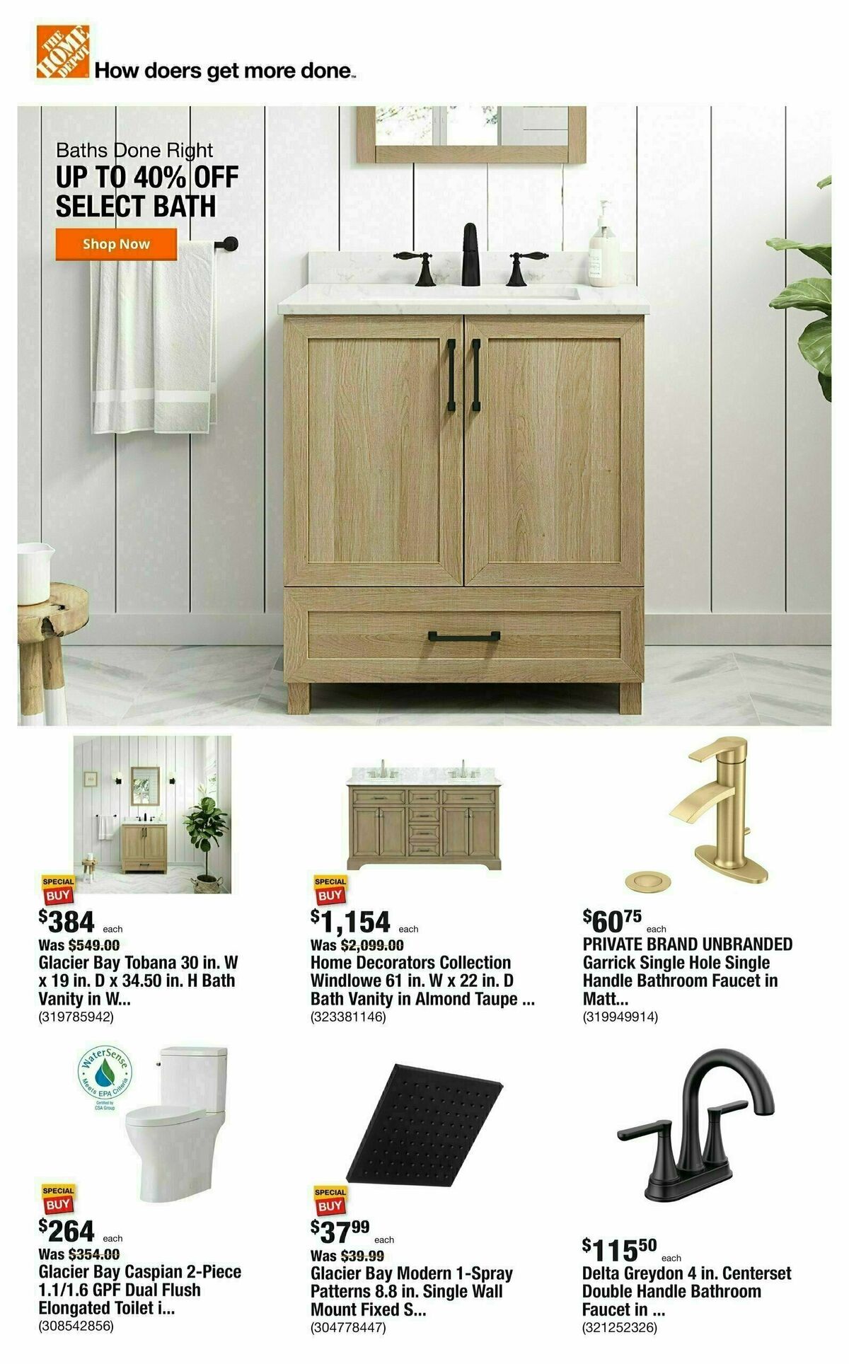 The Home Depot Weekly Ad from August 3