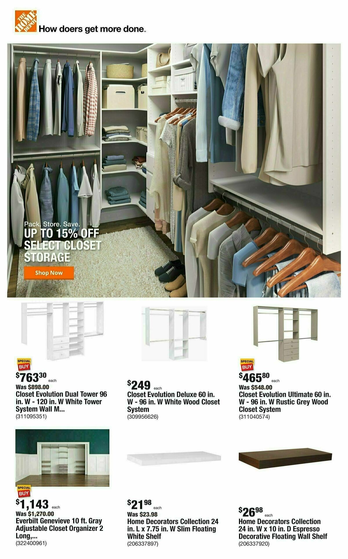 The Home Depot Weekly Ad from August 10