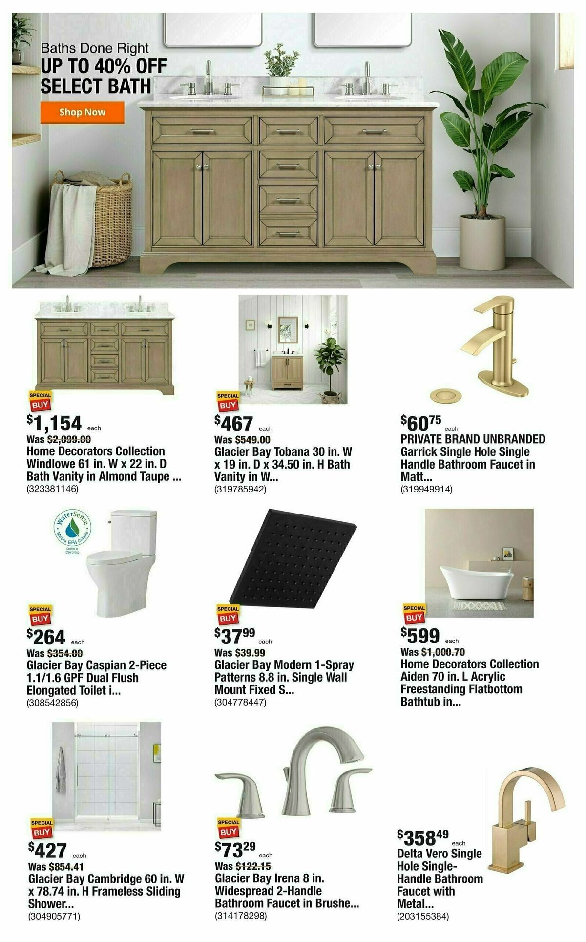 The Home Depot Weekly Ad from August 10