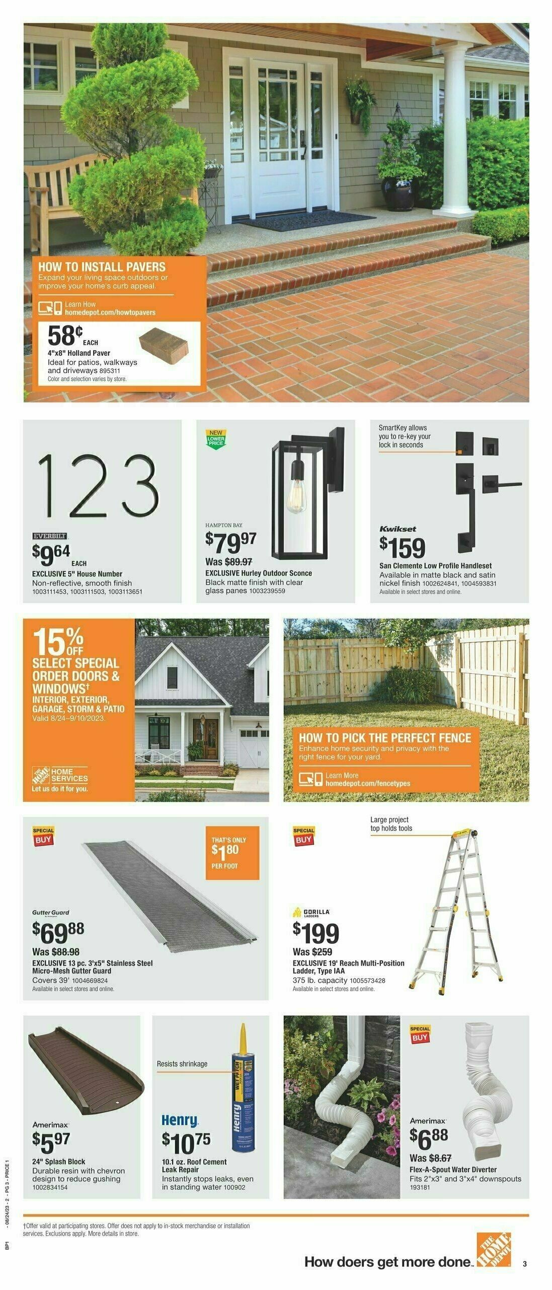 The Home Depot Weekly Ad from August 24