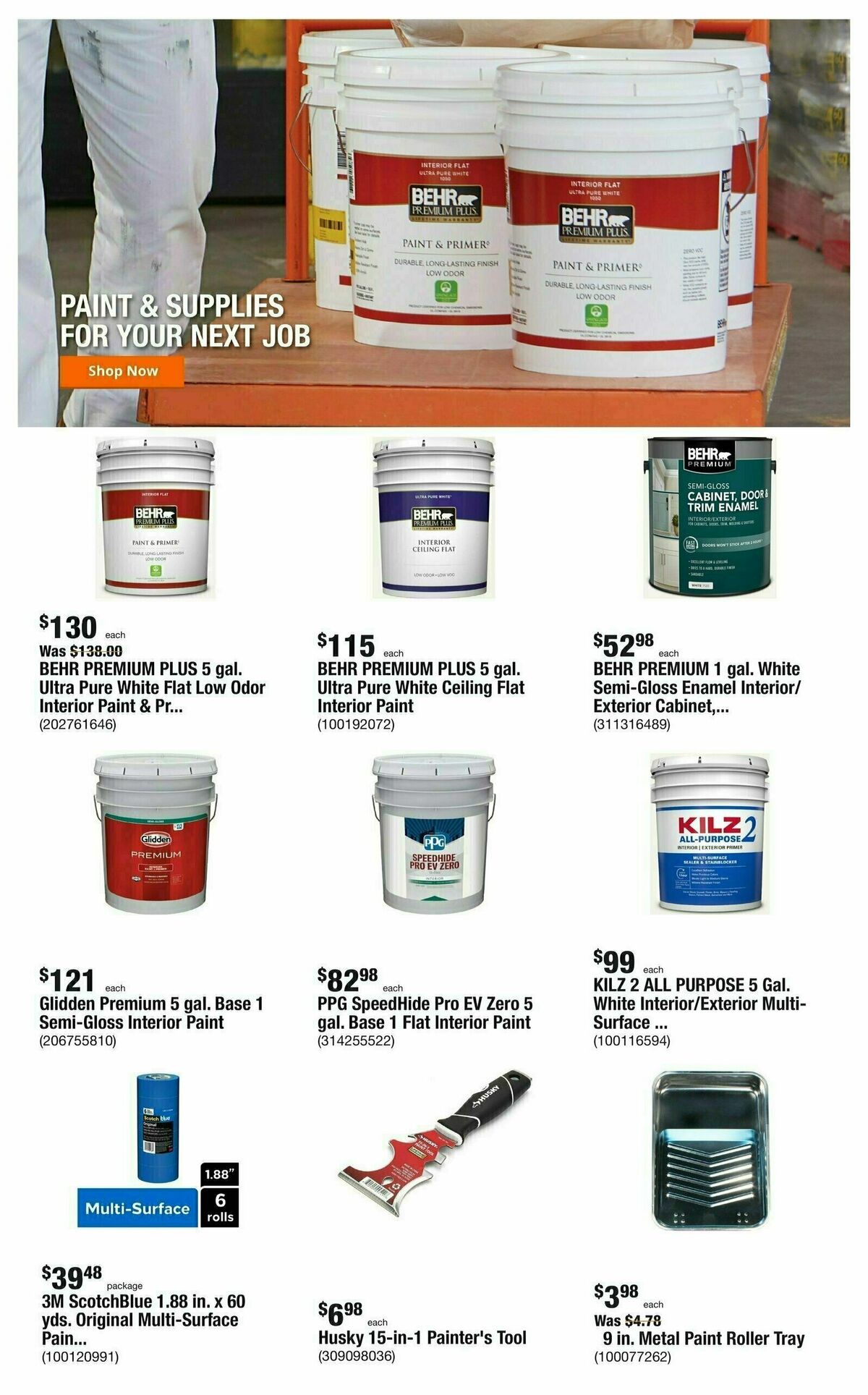 The Home Depot Weekly Ad from September 4