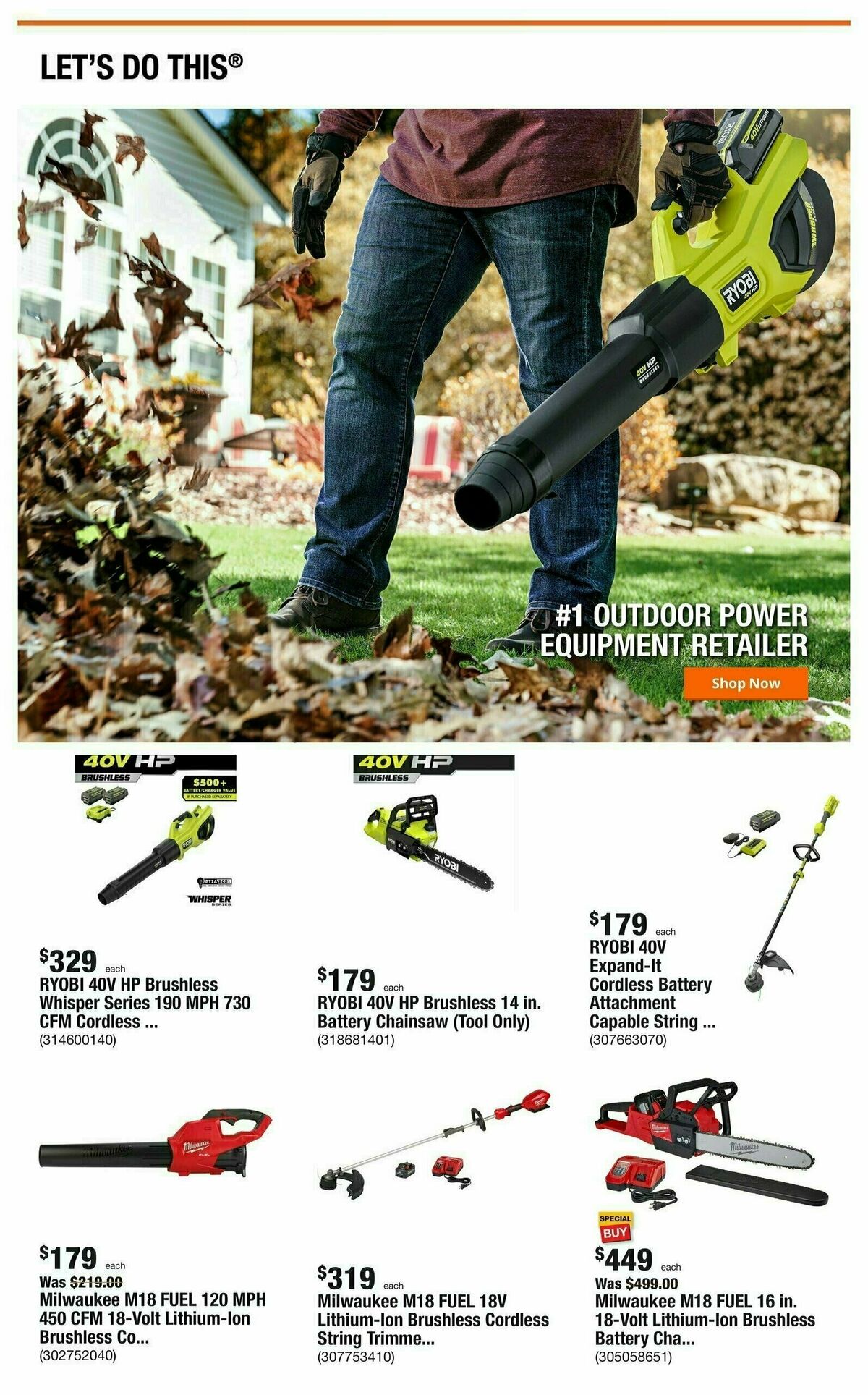 The Home Depot Weekly Ad from October 26