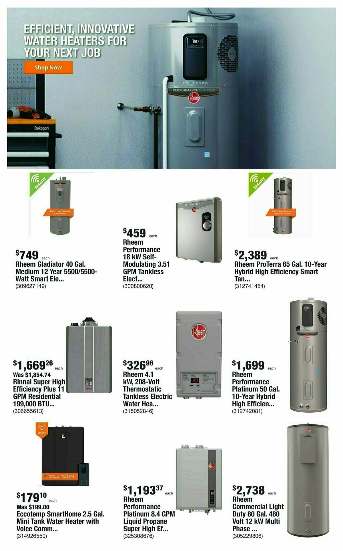 The Home Depot Pro Weekly Ad from October 30