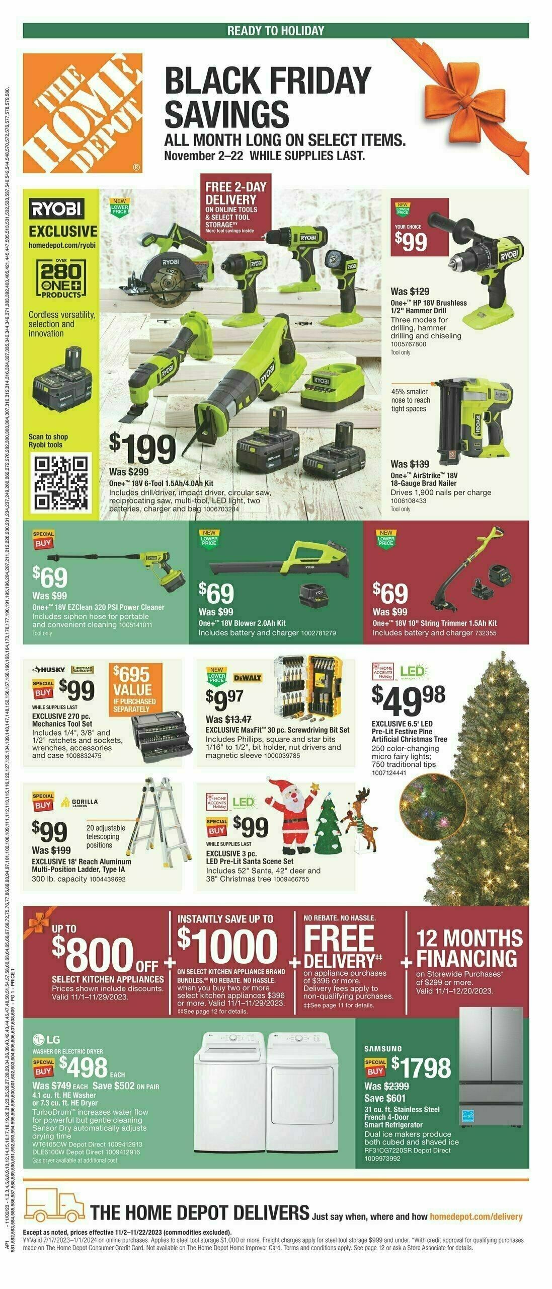The Home Depot Weekly Ad from November 2