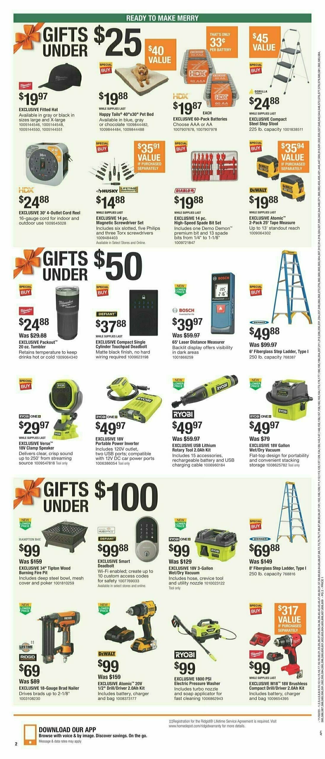 The Home Depot Weekly Ad from November 2