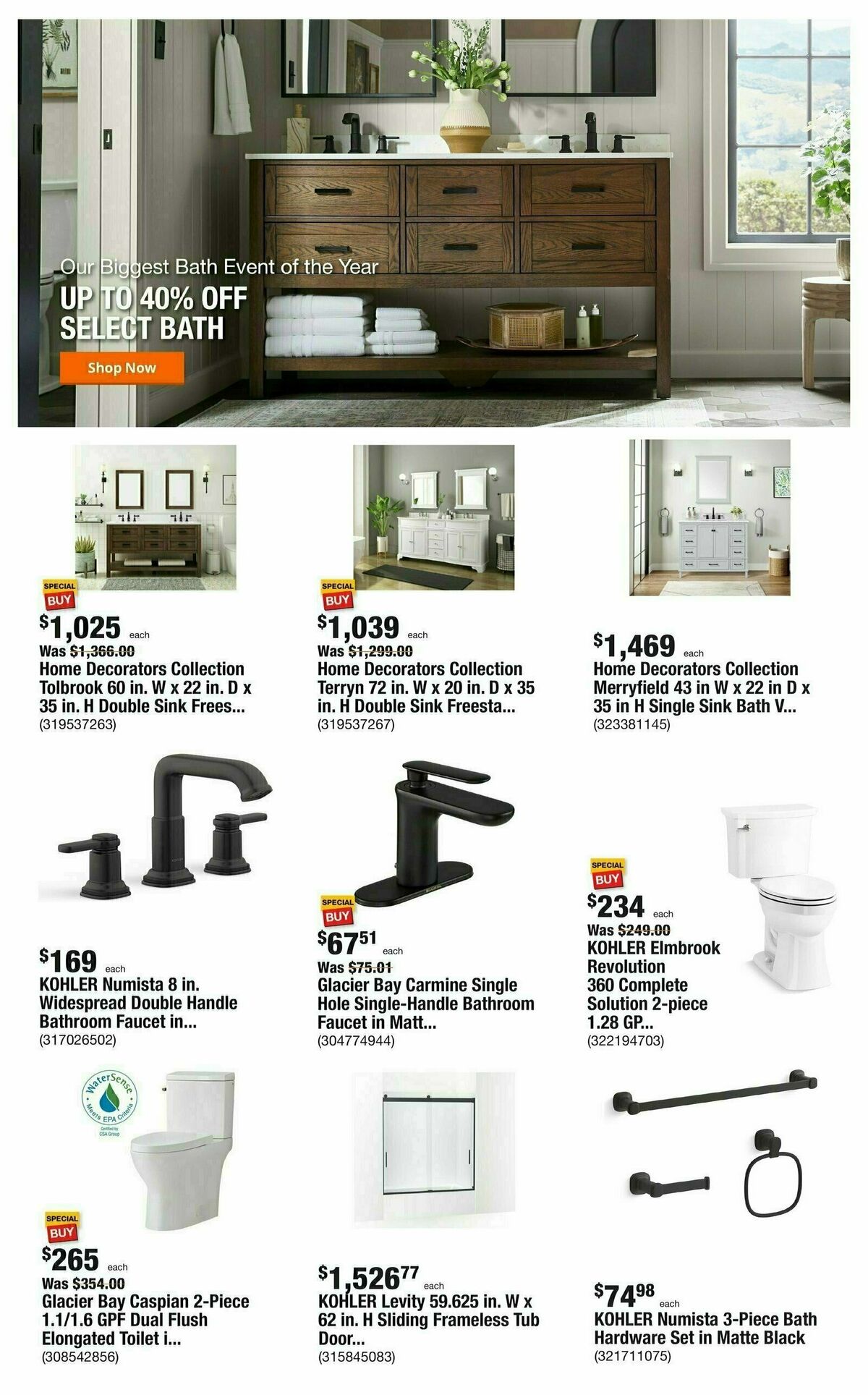 The Home Depot Weekly Ad from January 4