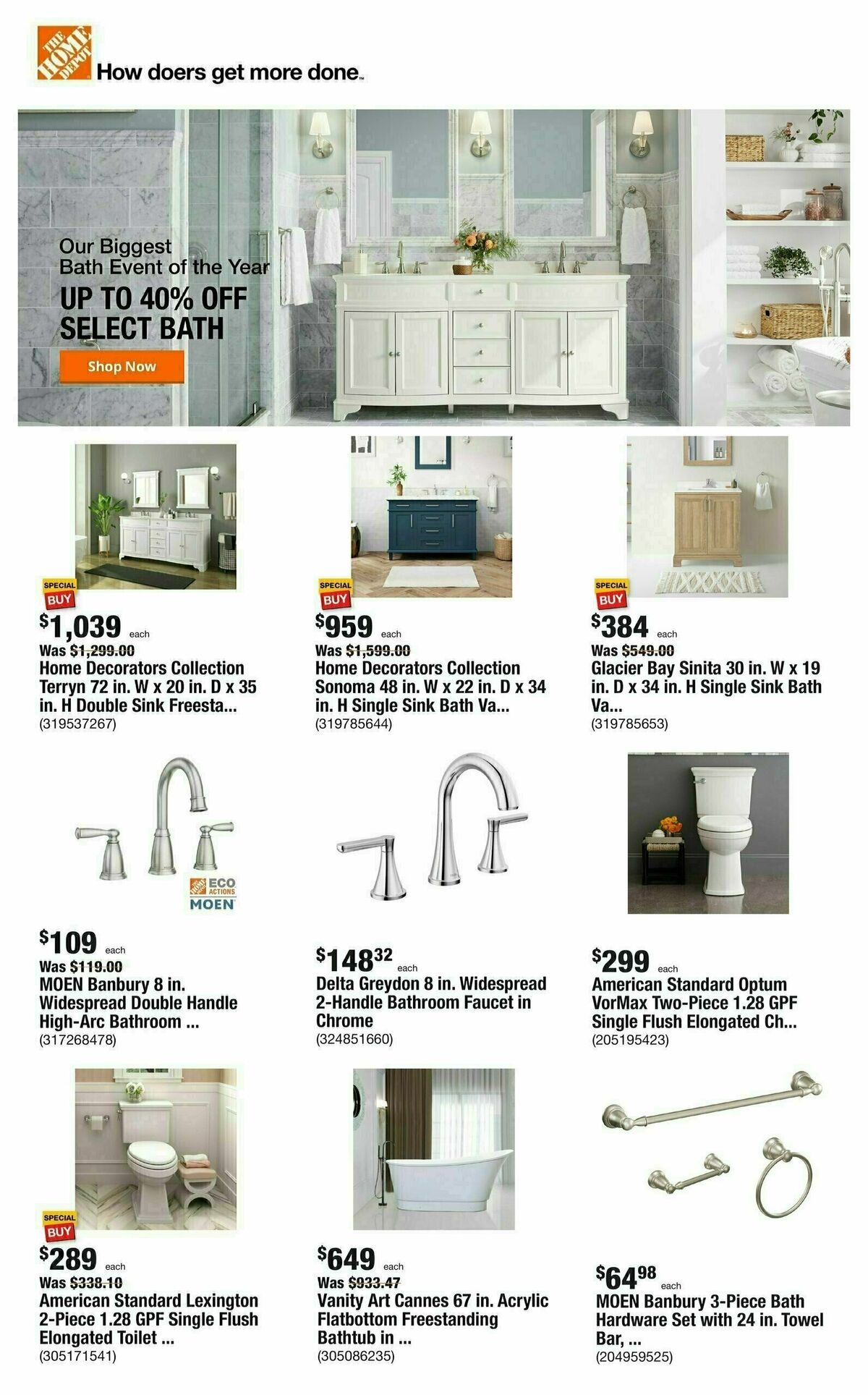 The Home Depot Weekly Ad from January 11
