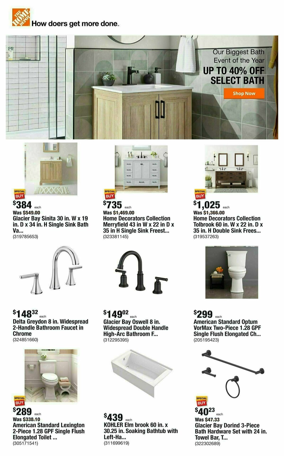 The Home Depot Weekly Ad from January 25