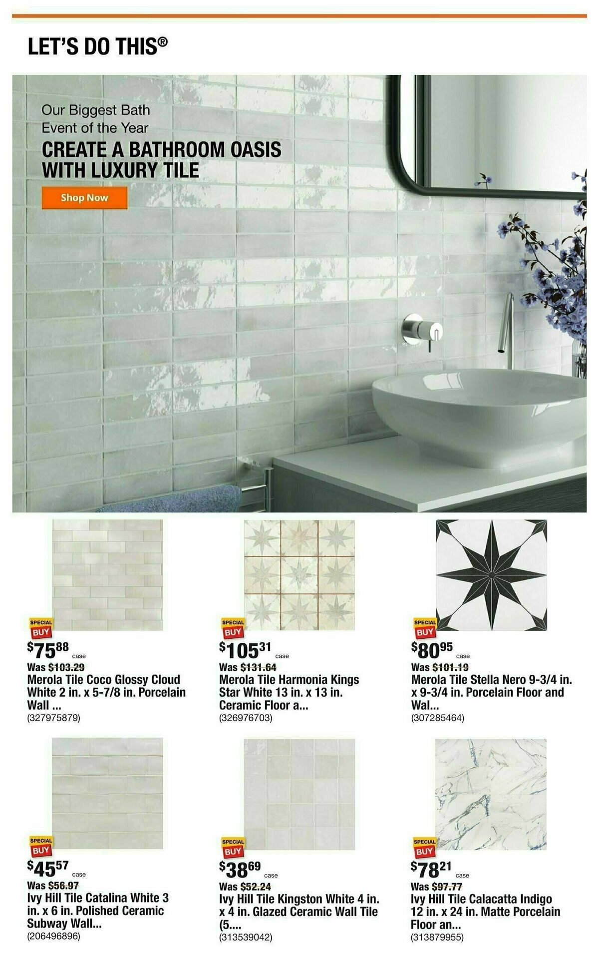 The Home Depot Weekly Ad from January 25