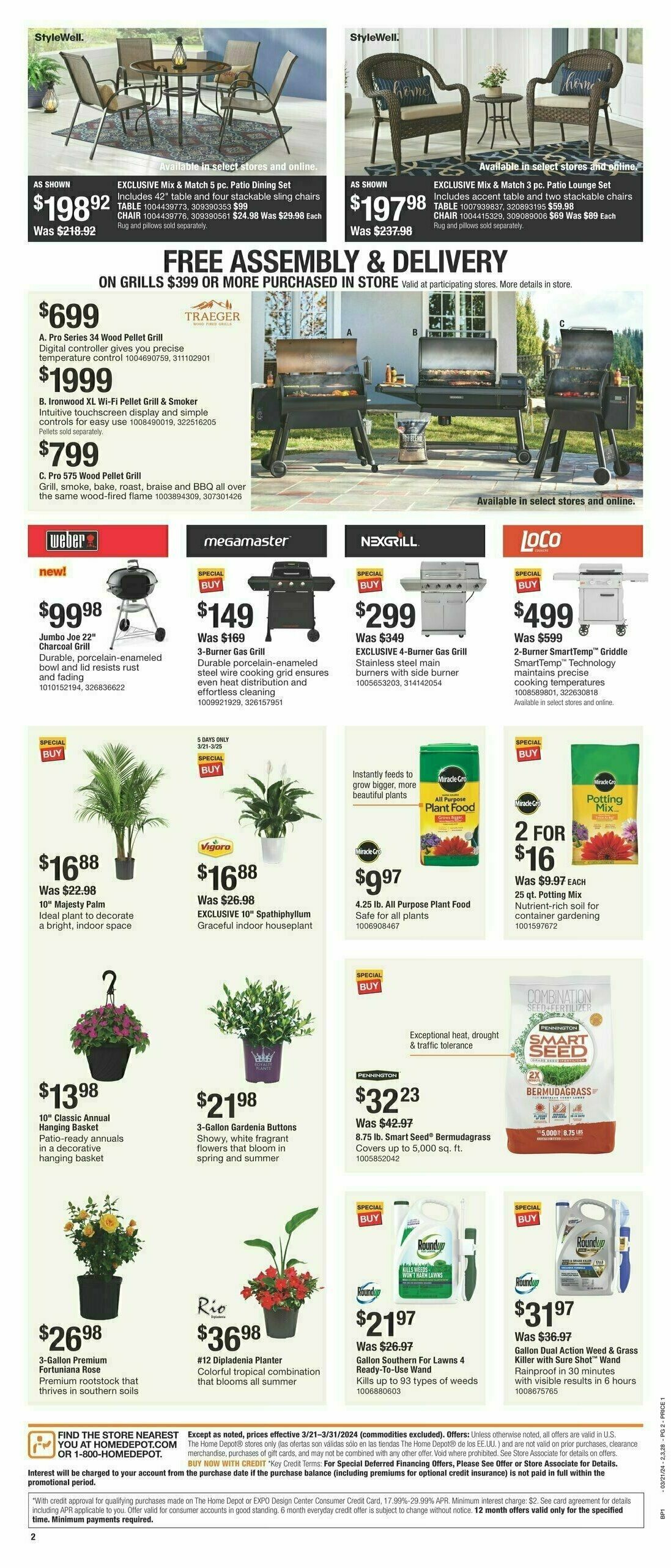 The Home Depot Spring Kickoff Ad Weekly Ad from March 21
