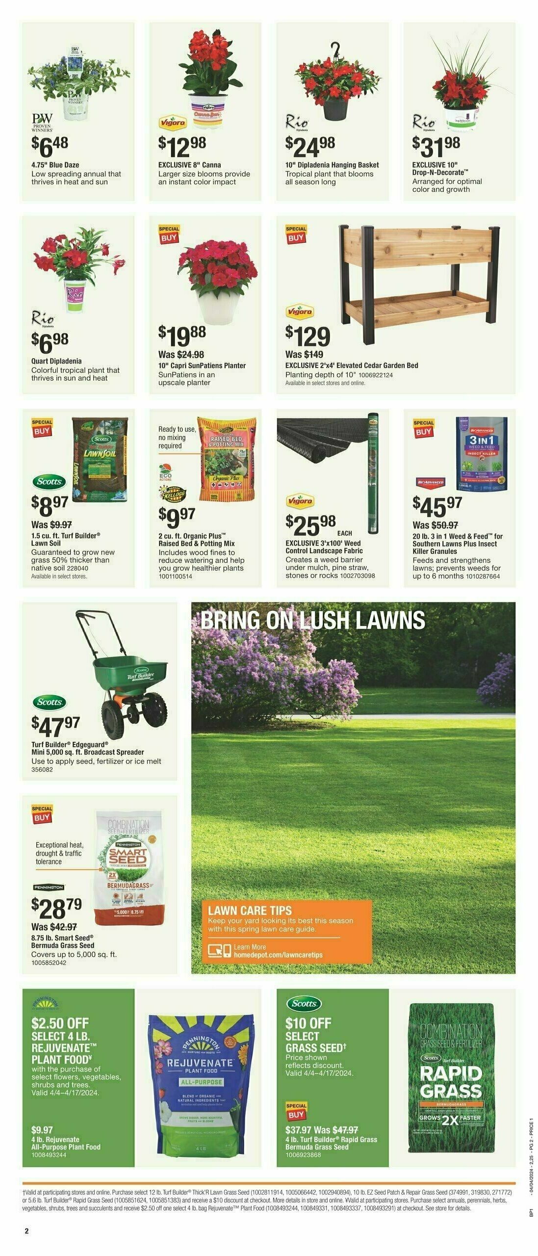 The Home Depot Early Spring Black Friday Weekly Ad from April 4