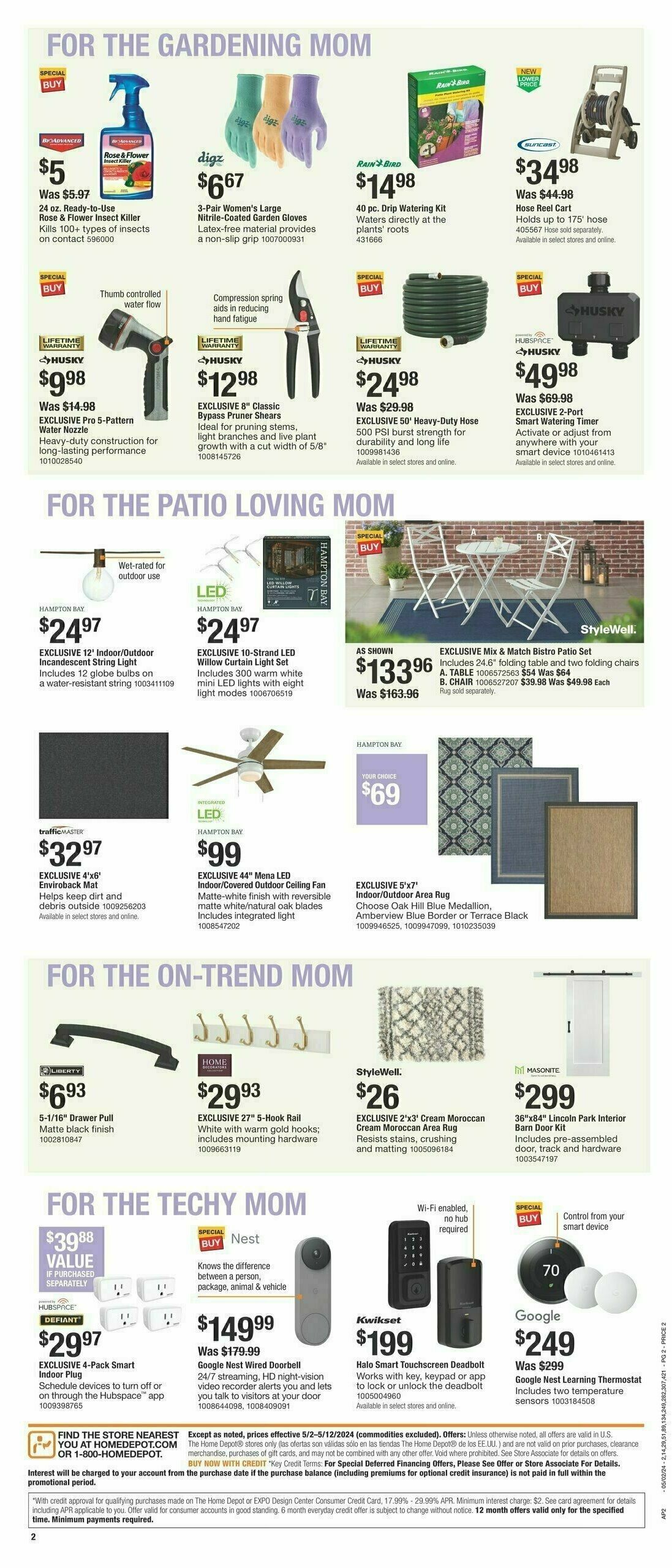 The Home Depot Early Mother’s Day Weekly Ad from May 2