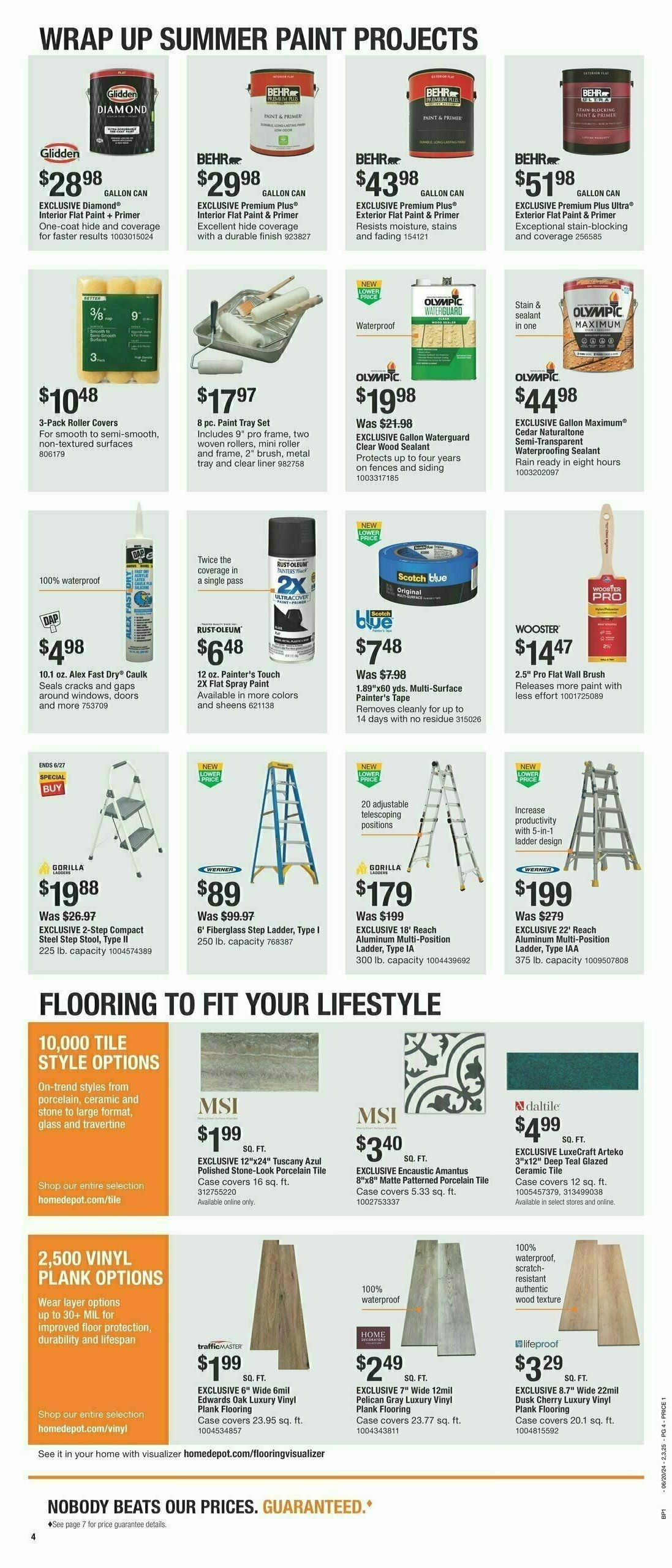 The Home Depot Red, White & Blue Weekly Ad from June 20