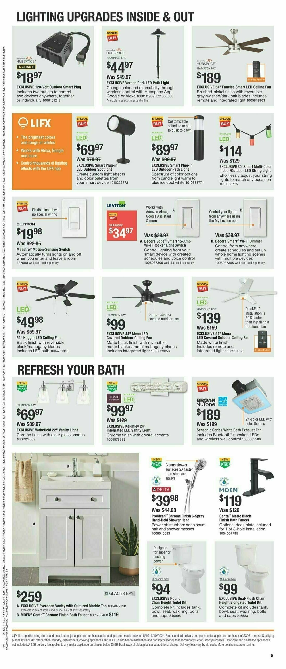 The Home Depot Red, White & Blue Weekly Ad from June 20