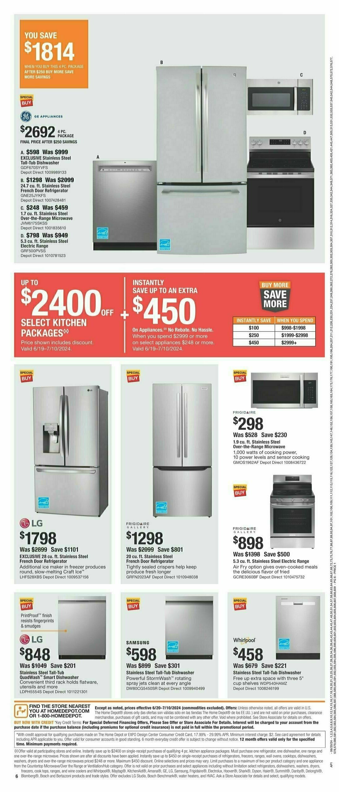 The Home Depot Red, White & Blue Weekly Ad from June 20