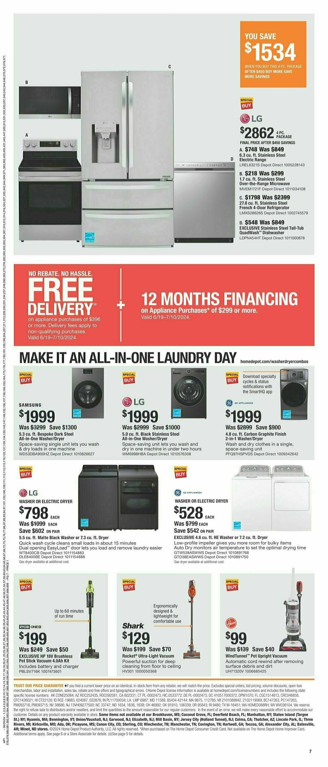 The Home Depot Red, White & Blue Weekly Ad from June 20