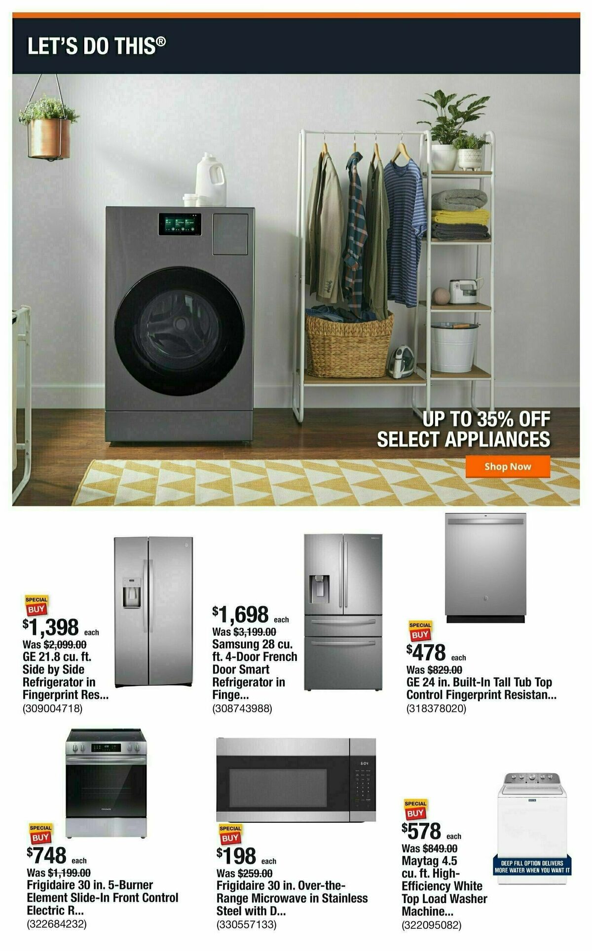 The Home Depot Weekly Ad from October 7