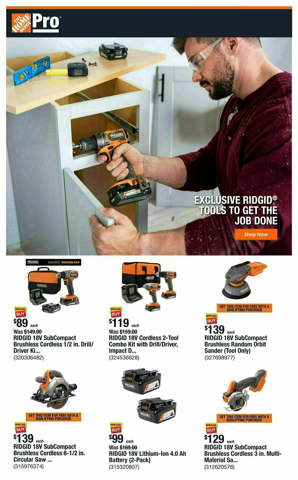 The Home Depot Weekly Ad from November 25