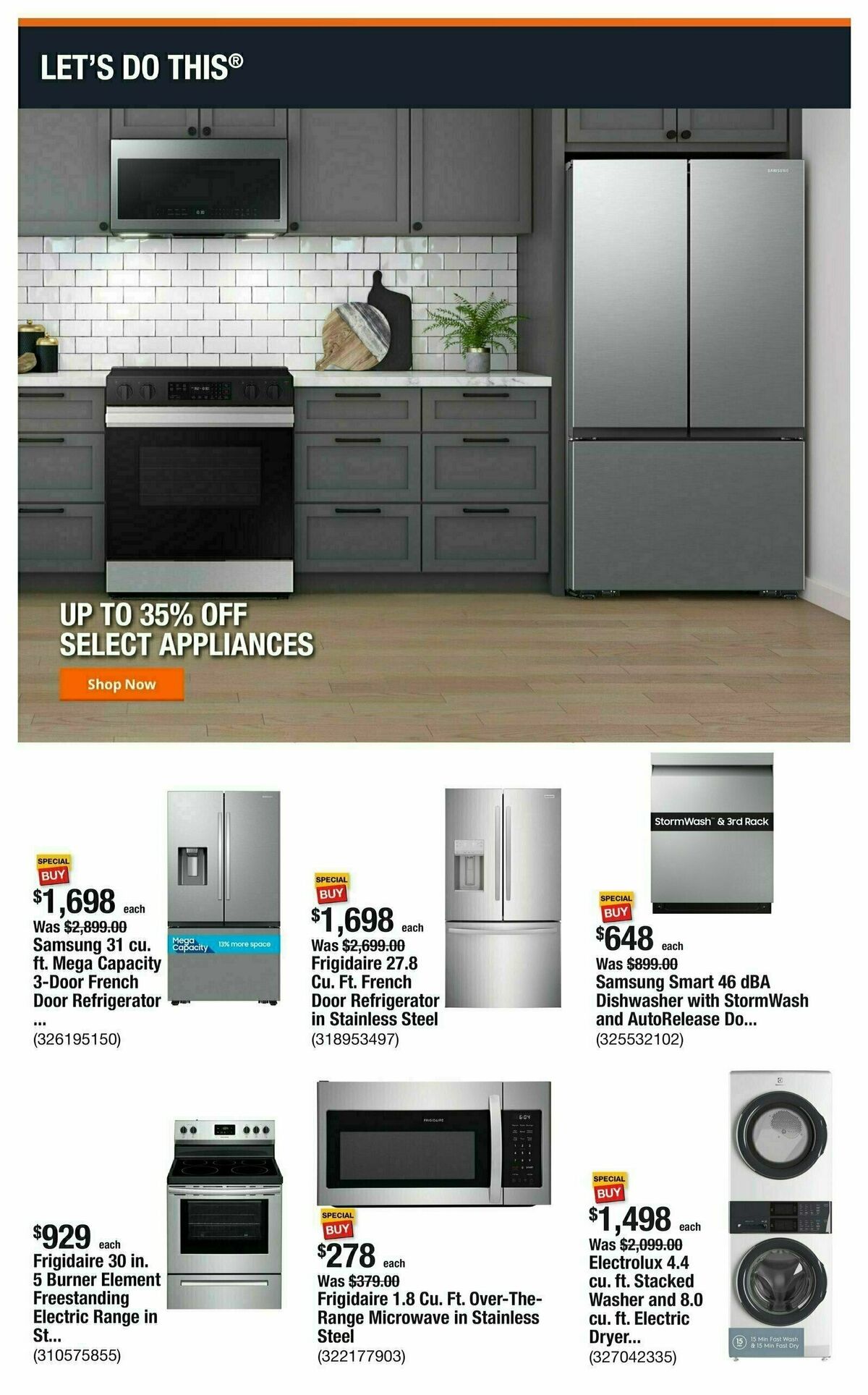 The Home Depot Weekly Ad from January 20