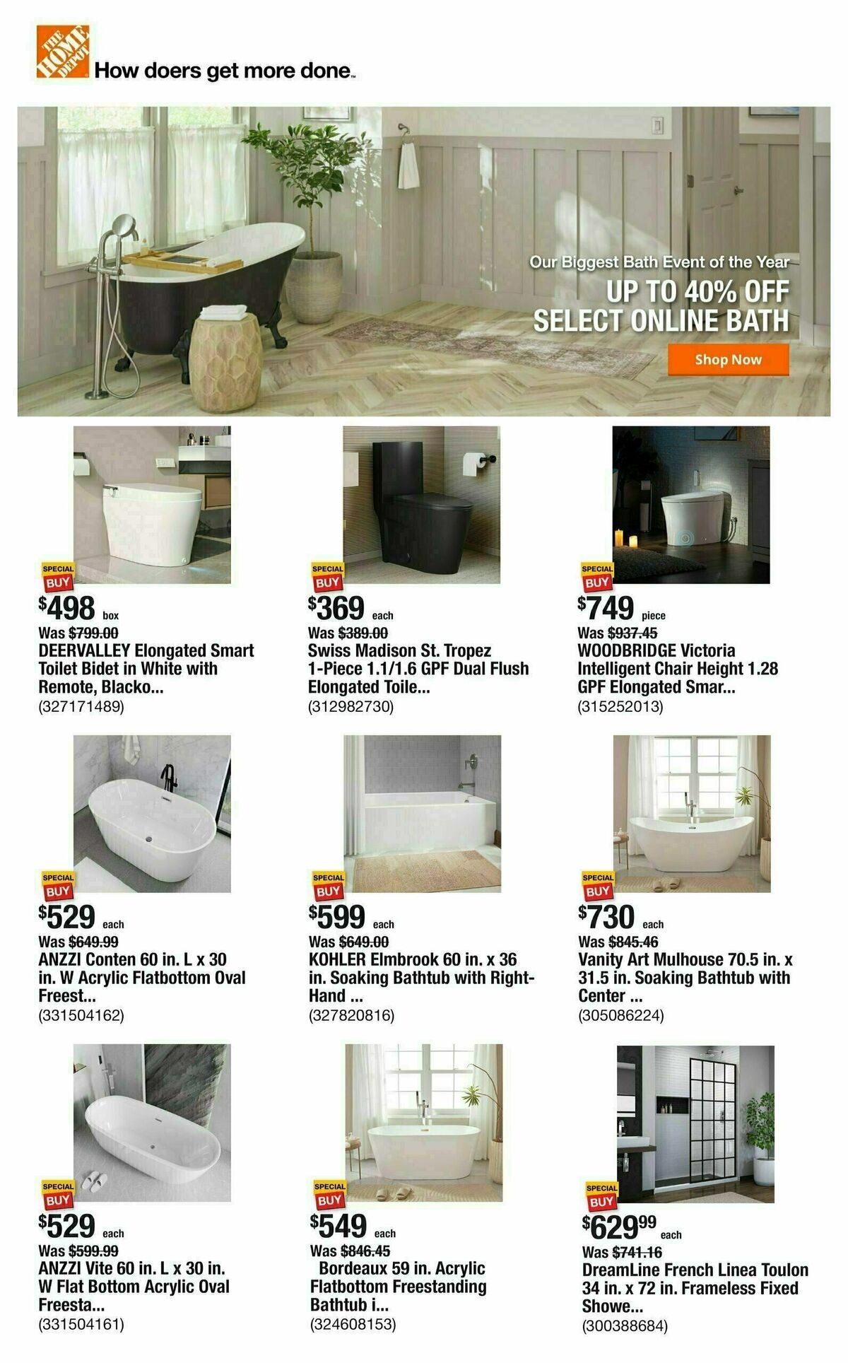The Home Depot Weekly Ad from January 23