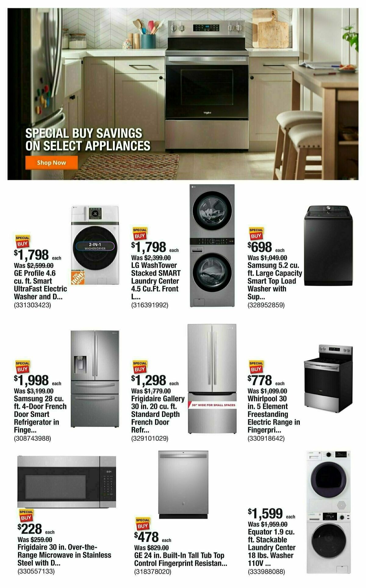 The Home Depot Weekly Ad from January 30
