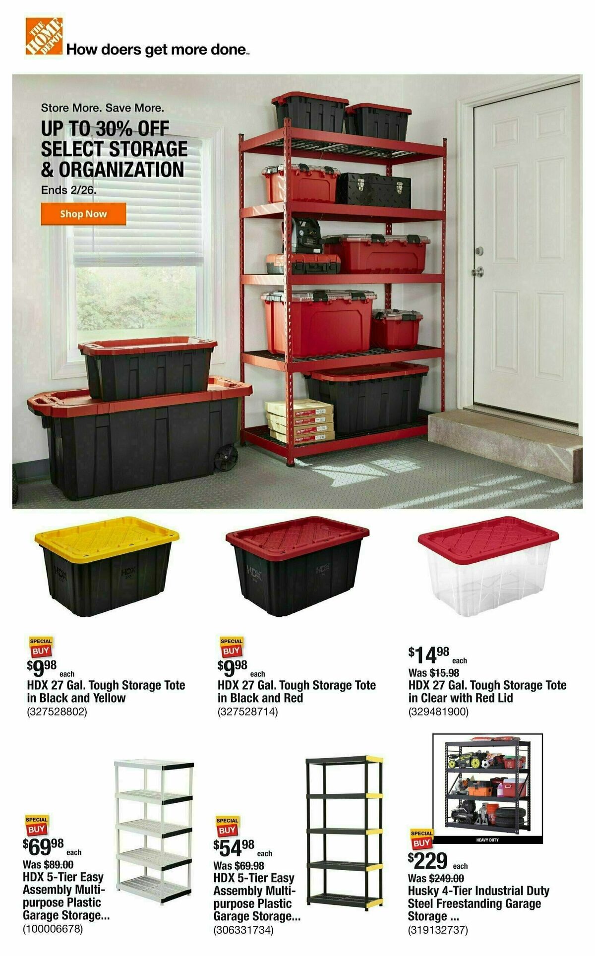 The Home Depot Weekly Ad from February 20