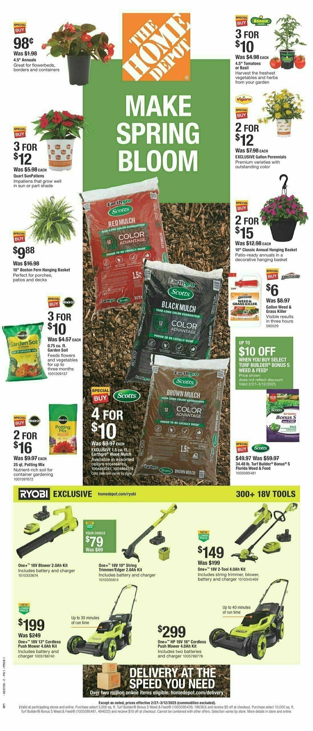 The Home Depot Spring in the South Weekly Ad from February 27