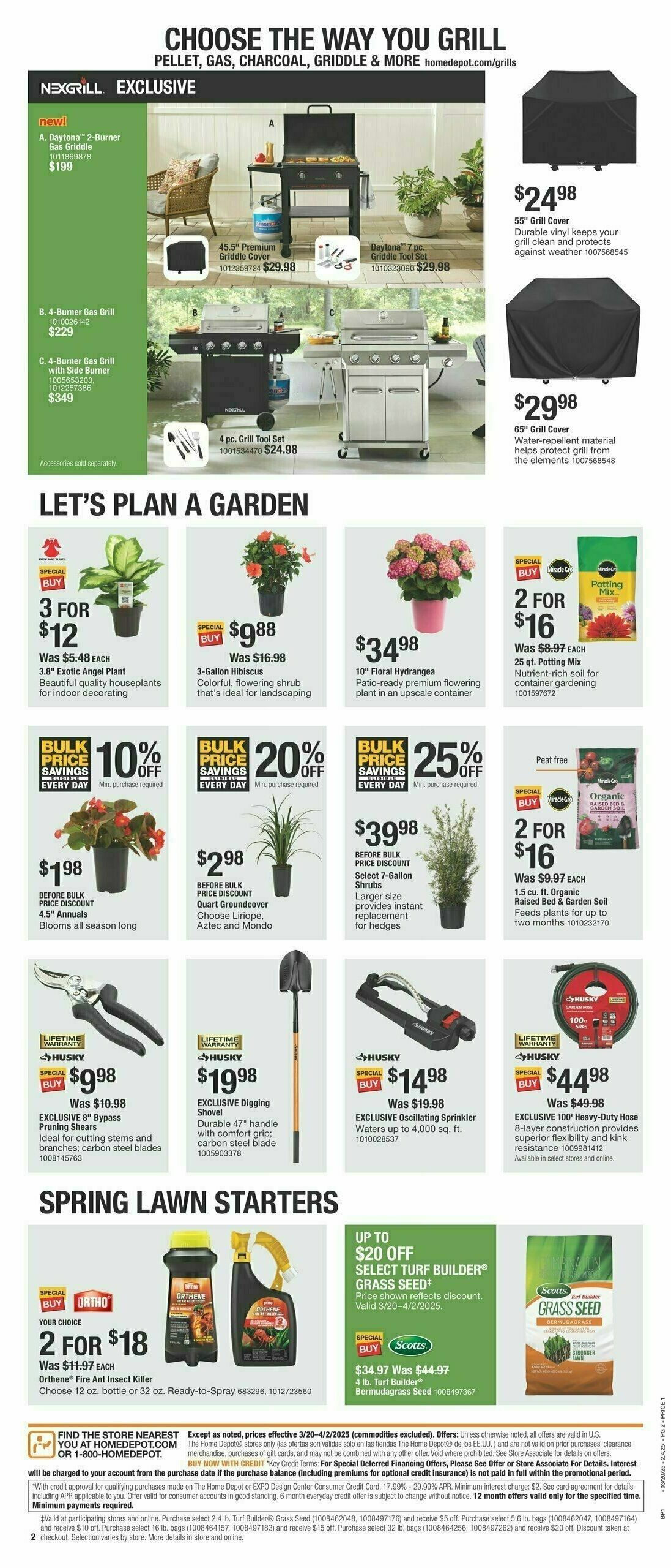 The Home Depot Spring Kickoff Weekly Ad from March 20