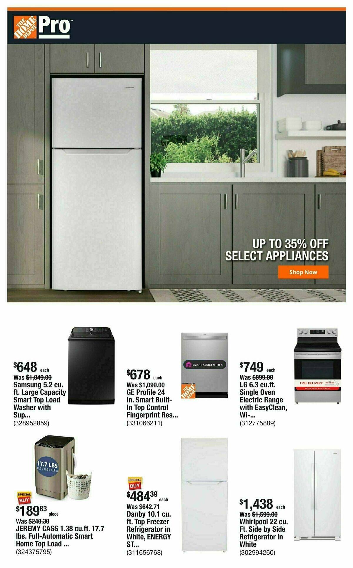 The Home Depot Weekly Ad from March 31