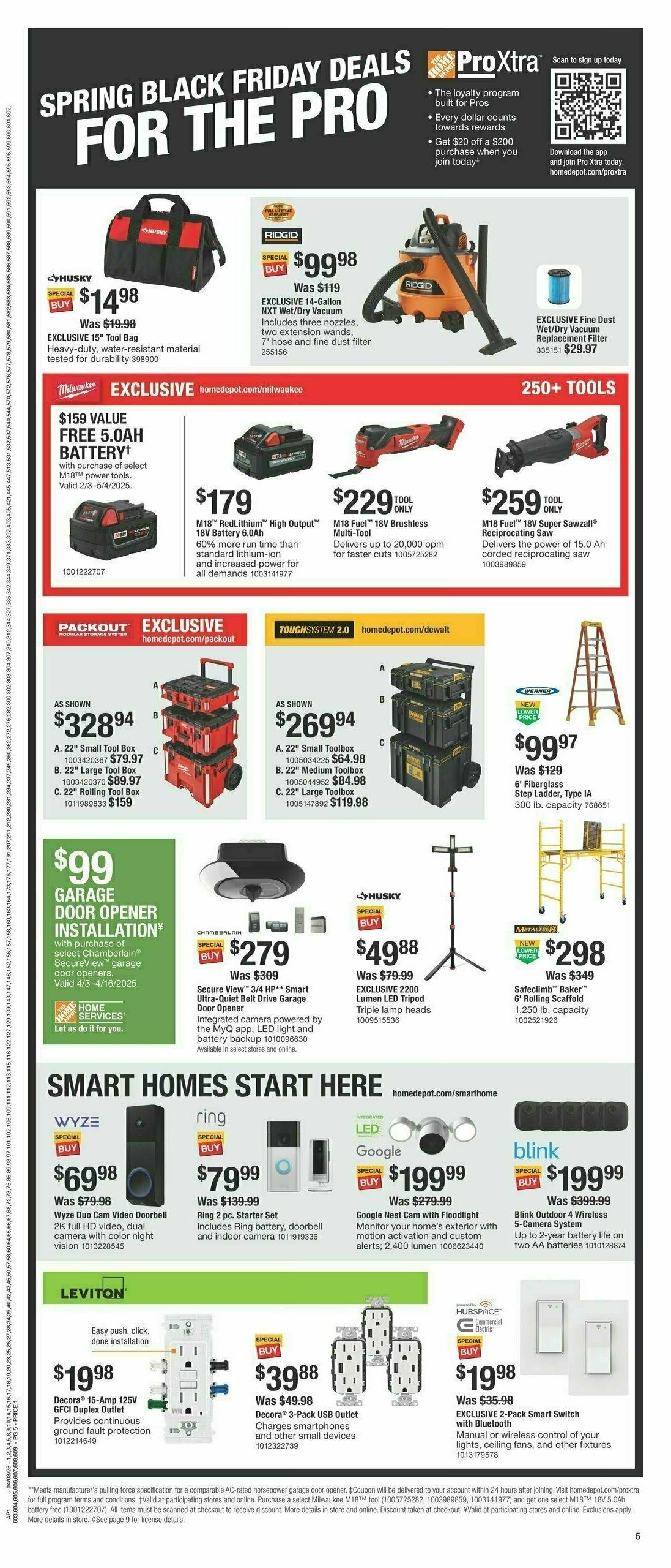 The Home Depot Spring Black Friday Weekly Ad from April 3