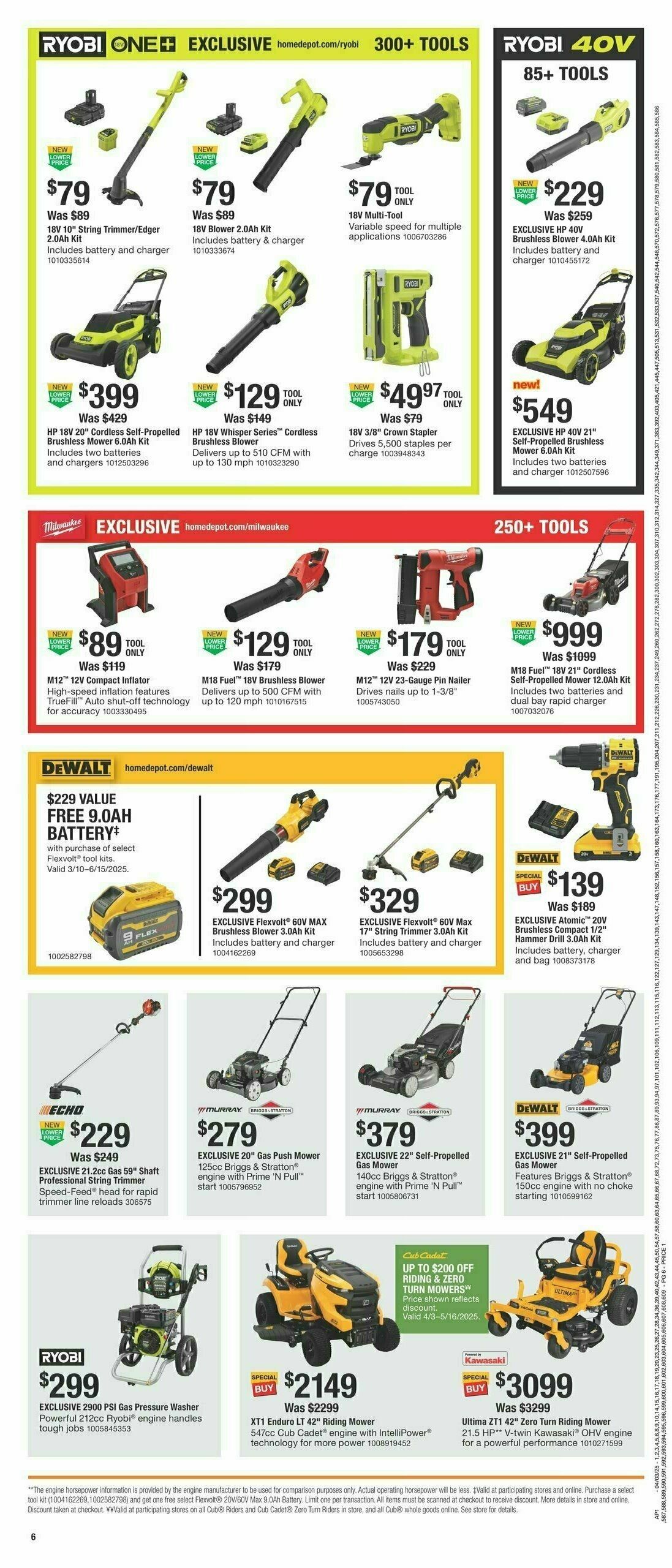 The Home Depot Spring Black Friday Weekly Ad from April 3