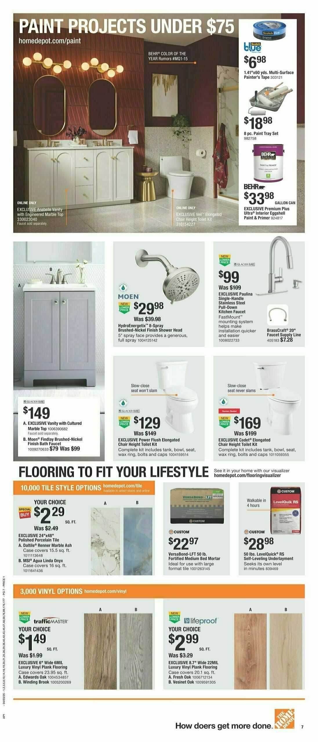 The Home Depot Spring Black Friday Weekly Ad from April 3