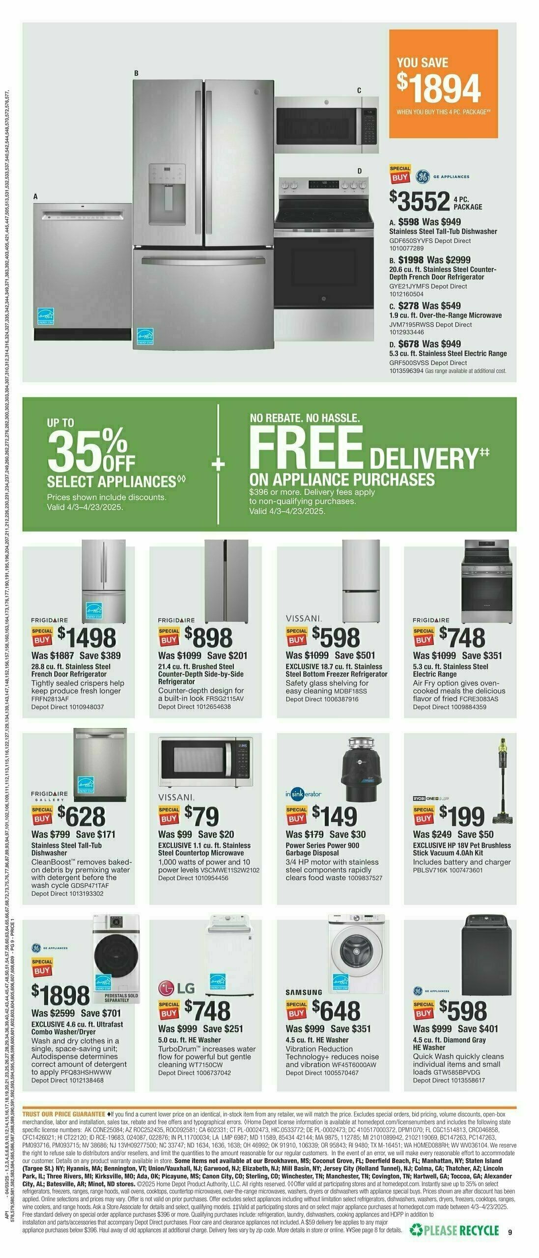 The Home Depot Spring Black Friday Weekly Ad from April 3
