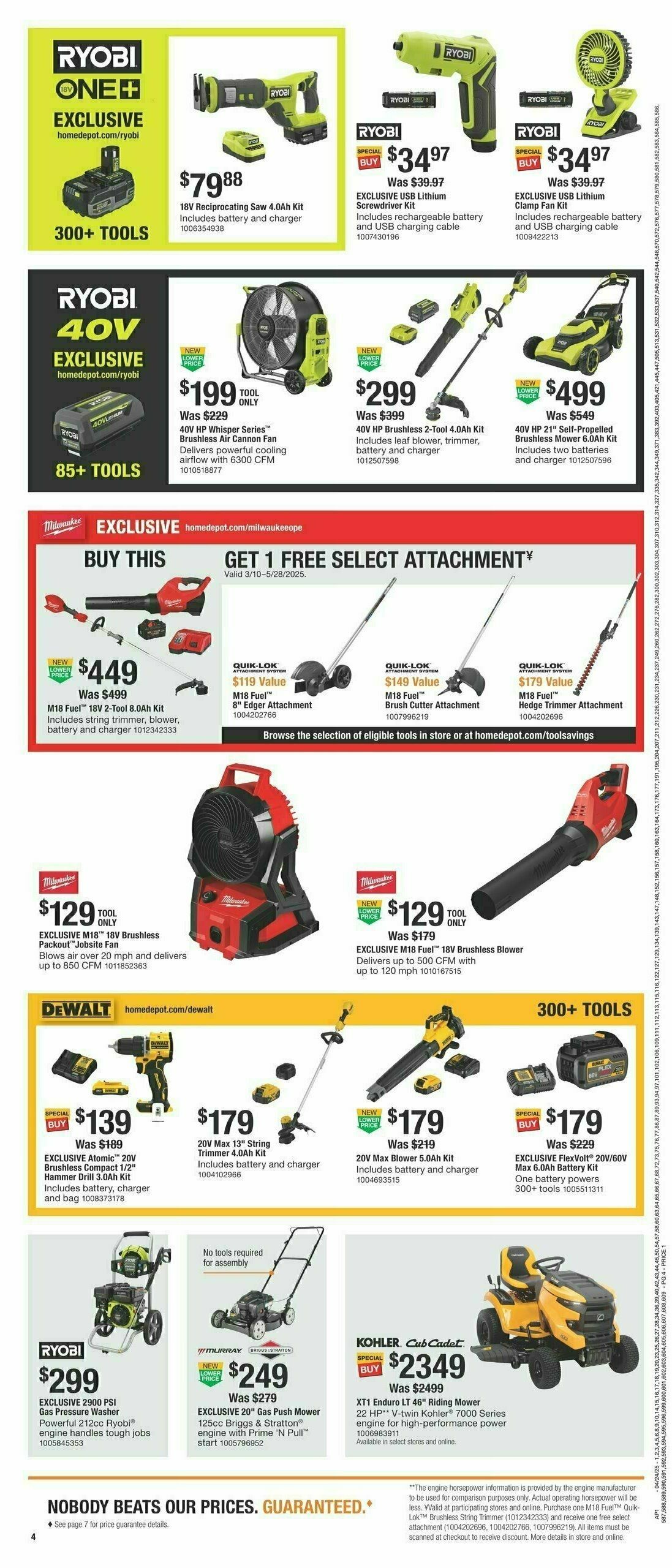 The Home Depot Spring Deals Weekly Ad from April 24